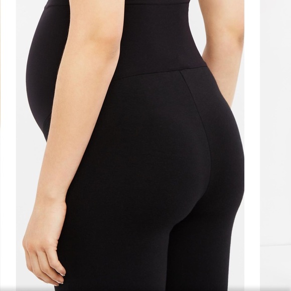 NWT! A pea in the pod black French terry leggings - Picture 3 of 6